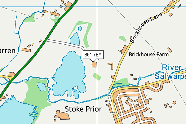 B61 7EY map - OS VectorMap District (Ordnance Survey)