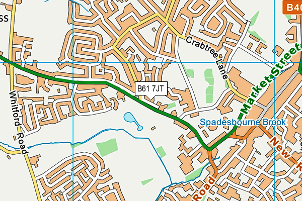 B61 7JT map - OS VectorMap District (Ordnance Survey)