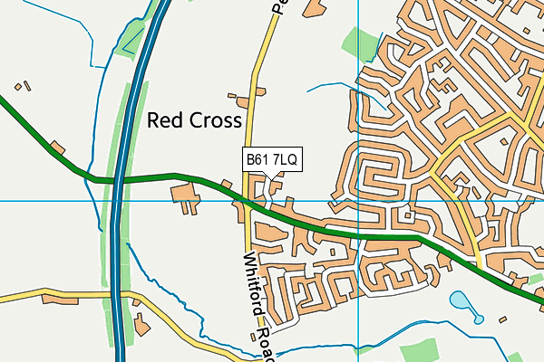 B61 7LQ map - OS VectorMap District (Ordnance Survey)