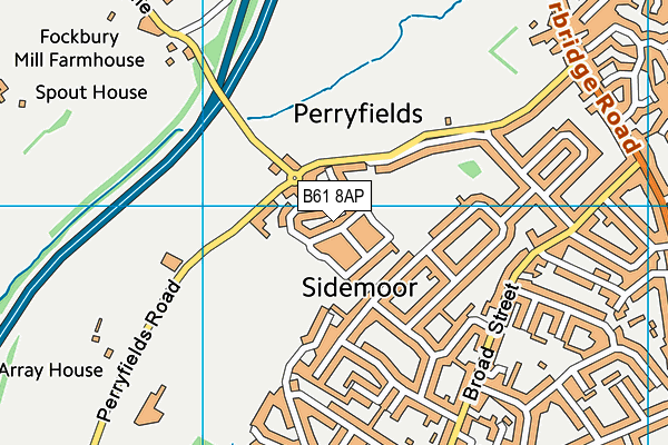 B61 8AP map - OS VectorMap District (Ordnance Survey)