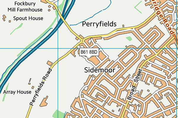 B61 8BD map - OS VectorMap District (Ordnance Survey)