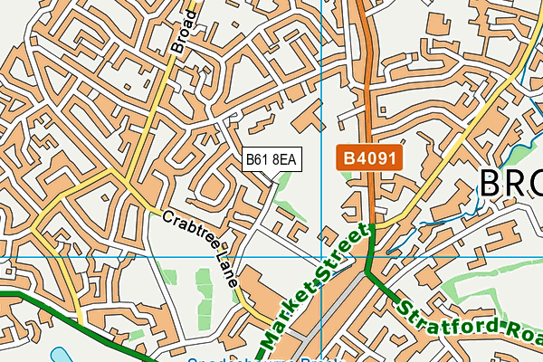 B61 8EA map - OS VectorMap District (Ordnance Survey)