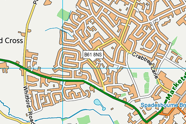 B61 8NS map - OS VectorMap District (Ordnance Survey)