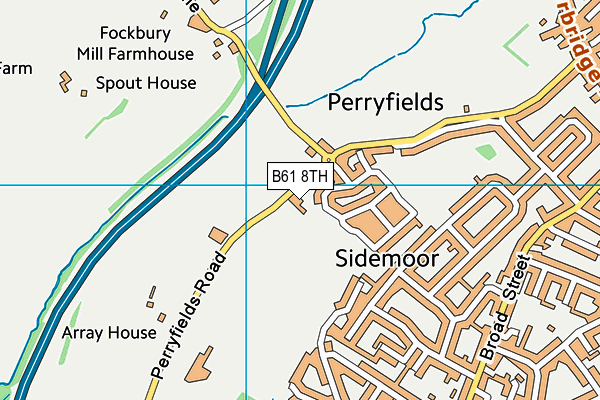 B61 8TH map - OS VectorMap District (Ordnance Survey)