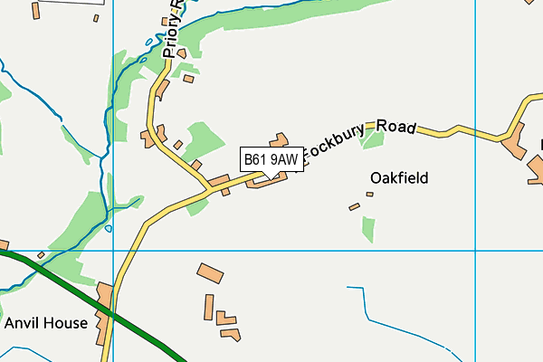 Dodford First School map (B61 9AW) - OS VectorMap District (Ordnance Survey)