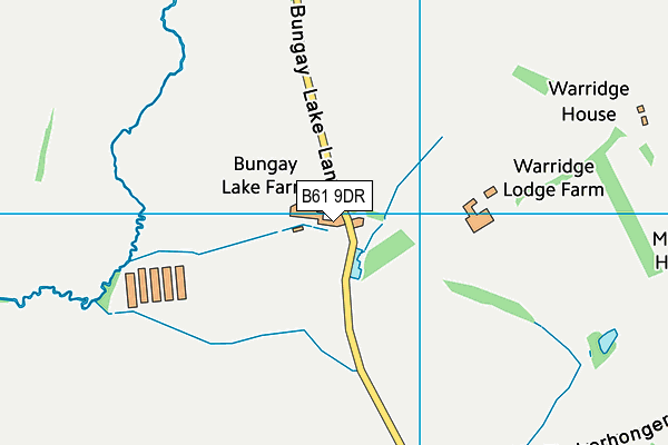 B61 9DR map - OS VectorMap District (Ordnance Survey)