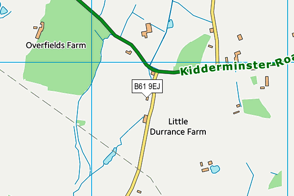 B61 9EJ map - OS VectorMap District (Ordnance Survey)