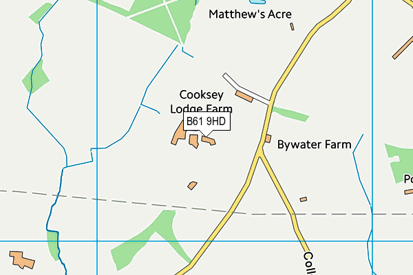 B61 9HD map - OS VectorMap District (Ordnance Survey)