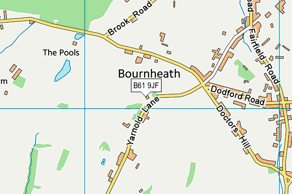B61 9JF map - OS VectorMap District (Ordnance Survey)