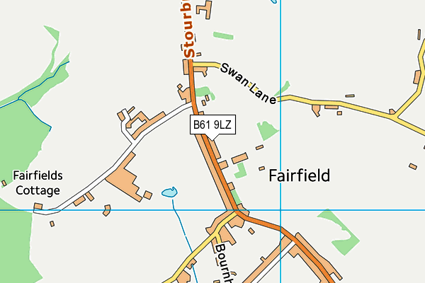 Fairfield Villa Football Club map (B61 9LZ) - OS VectorMap District (Ordnance Survey)