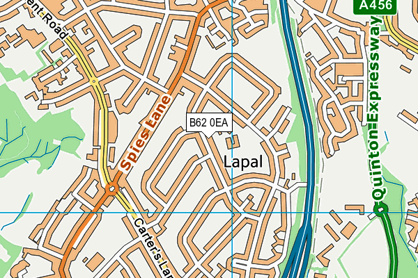 B62 0EA map - OS VectorMap District (Ordnance Survey)