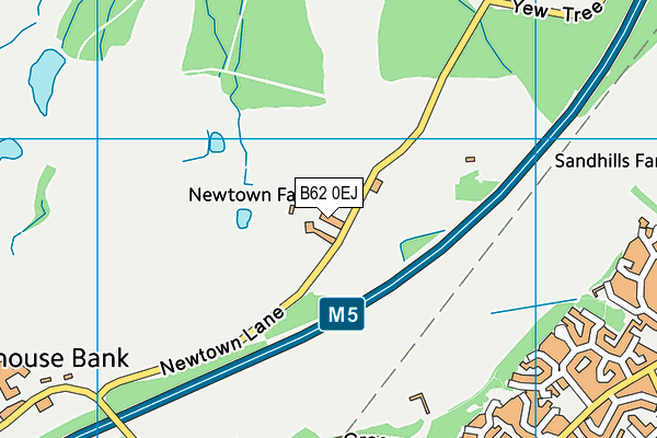 B62 0EJ map - OS VectorMap District (Ordnance Survey)