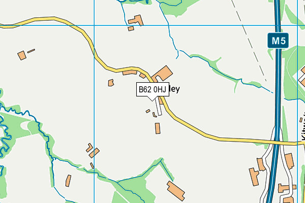 B62 0HJ map - OS VectorMap District (Ordnance Survey)