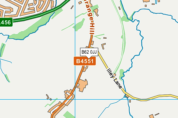 B62 0JJ map - OS VectorMap District (Ordnance Survey)