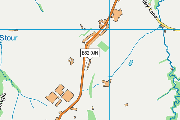 B62 0JN map - OS VectorMap District (Ordnance Survey)