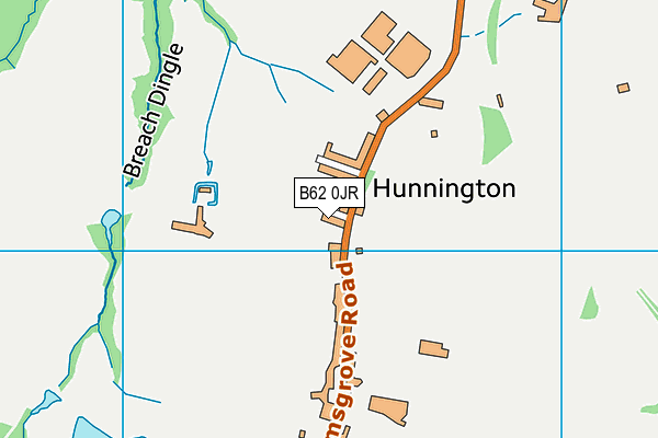 B62 0JR map - OS VectorMap District (Ordnance Survey)