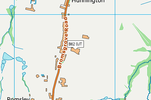 B62 0JT map - OS VectorMap District (Ordnance Survey)