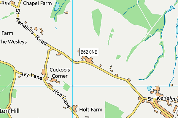 B62 0NE map - OS VectorMap District (Ordnance Survey)