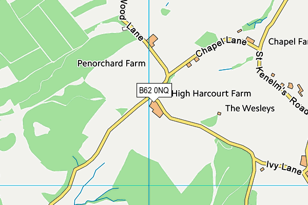 B62 0NQ map - OS VectorMap District (Ordnance Survey)