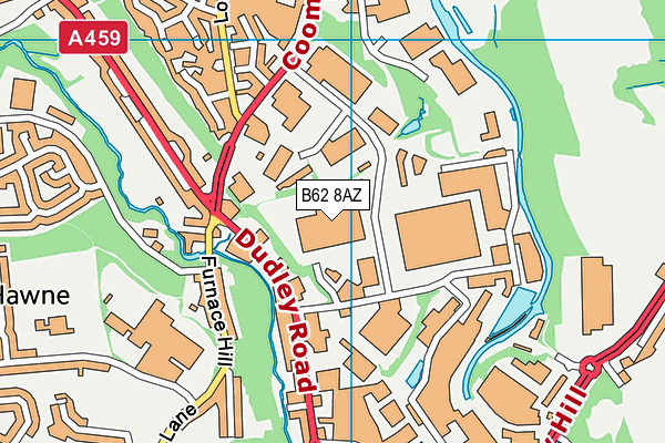 B62 8AZ map - OS VectorMap District (Ordnance Survey)