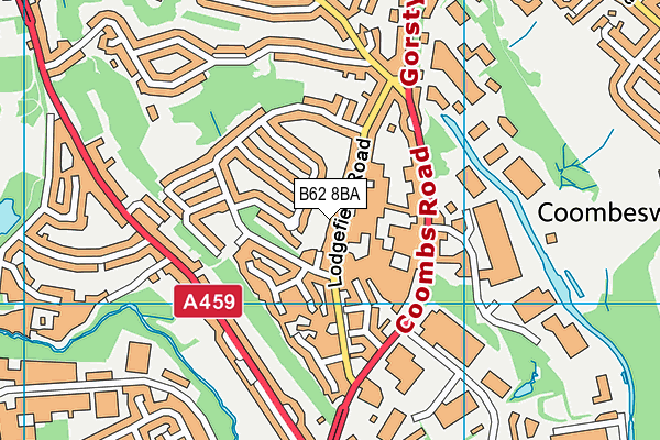 B62 8BA map - OS VectorMap District (Ordnance Survey)