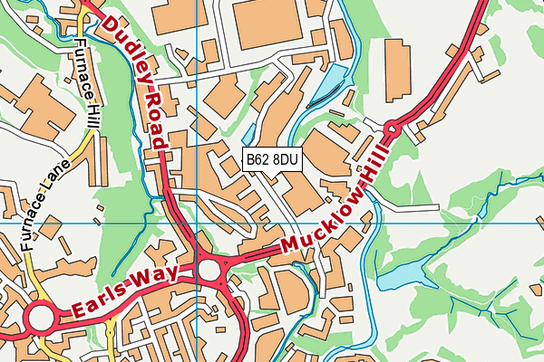 B62 8DU map - OS VectorMap District (Ordnance Survey)