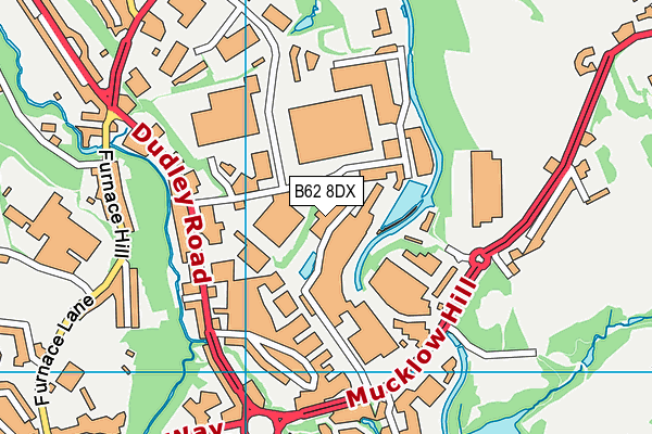 B62 8DX map - OS VectorMap District (Ordnance Survey)