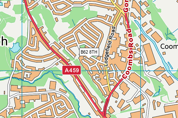 B62 8TH map - OS VectorMap District (Ordnance Survey)