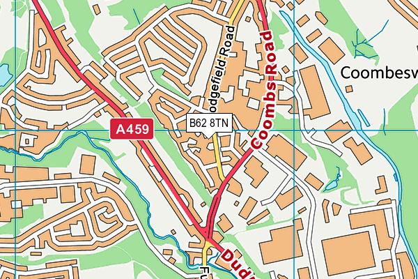 B62 8TN map - OS VectorMap District (Ordnance Survey)