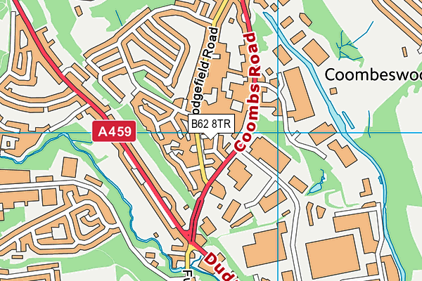 B62 8TR map - OS VectorMap District (Ordnance Survey)