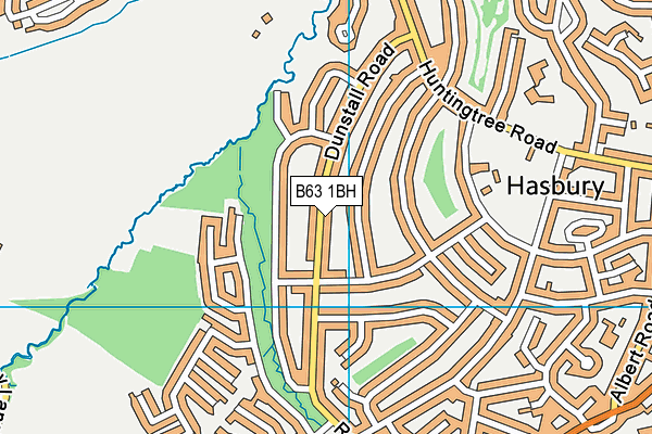 B63 1BH map - OS VectorMap District (Ordnance Survey)