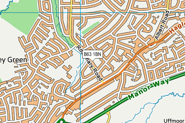 B63 1BN map - OS VectorMap District (Ordnance Survey)