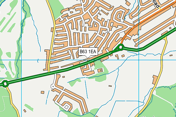 B63 1EA map - OS VectorMap District (Ordnance Survey)