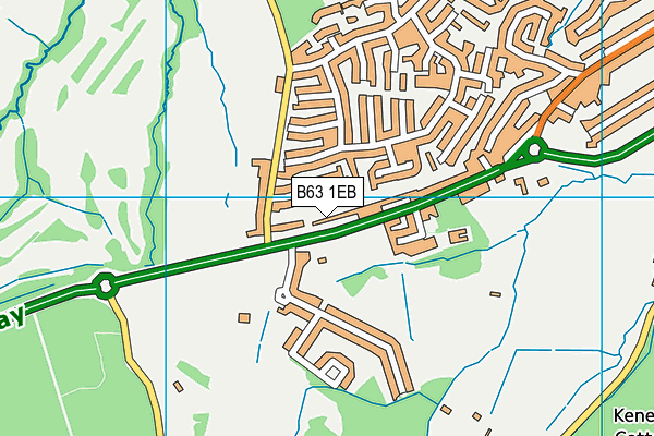 B63 1EB map - OS VectorMap District (Ordnance Survey)