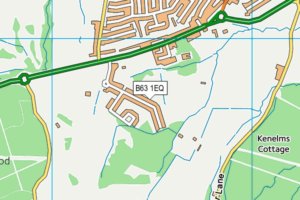 B63 1EQ map - OS VectorMap District (Ordnance Survey)