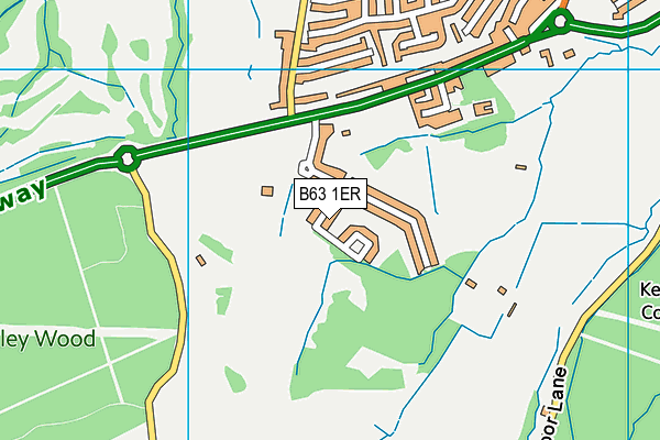 B63 1ER map - OS VectorMap District (Ordnance Survey)