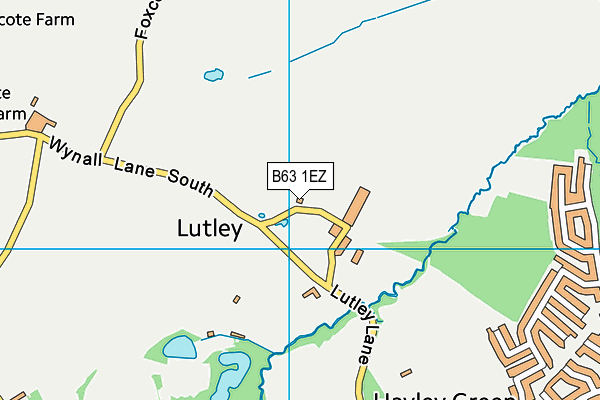 B63 1EZ map - OS VectorMap District (Ordnance Survey)