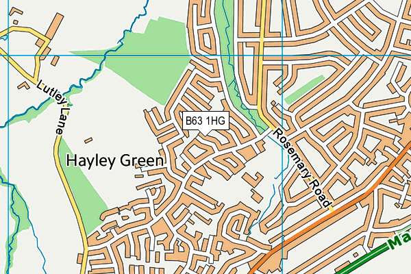 B63 1HG map - OS VectorMap District (Ordnance Survey)