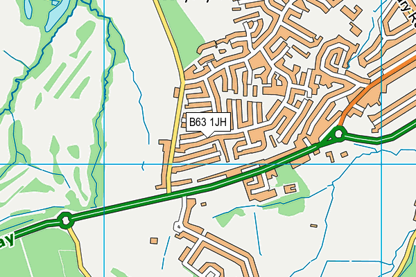 B63 1JH map - OS VectorMap District (Ordnance Survey)