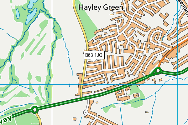 B63 1JQ map - OS VectorMap District (Ordnance Survey)