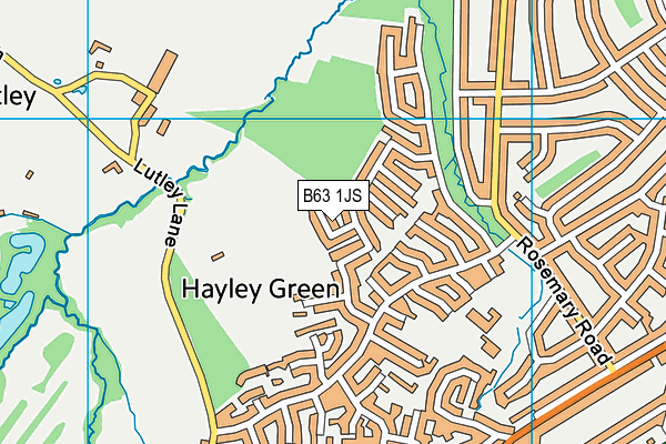 B63 1JS map - OS VectorMap District (Ordnance Survey)