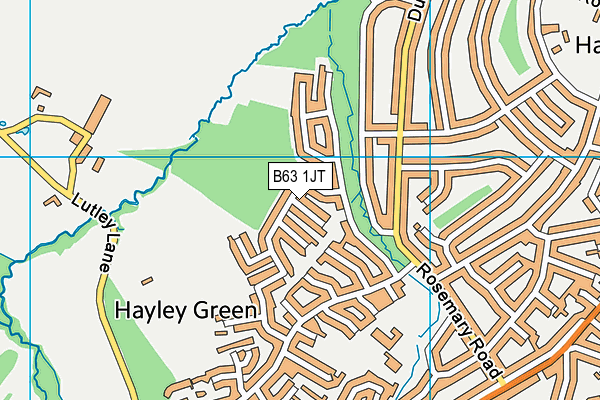 B63 1JT map - OS VectorMap District (Ordnance Survey)