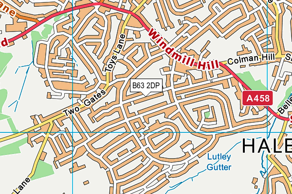 B63 2DP map - OS VectorMap District (Ordnance Survey)