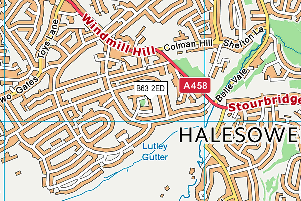 B63 2ED map - OS VectorMap District (Ordnance Survey)