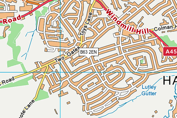 B63 2EN map - OS VectorMap District (Ordnance Survey)