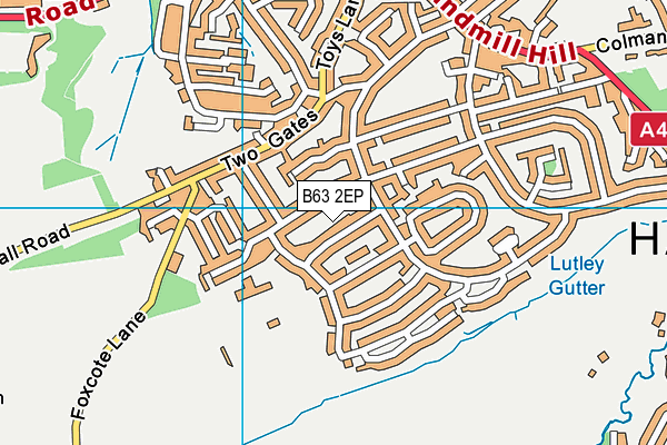 B63 2EP map - OS VectorMap District (Ordnance Survey)