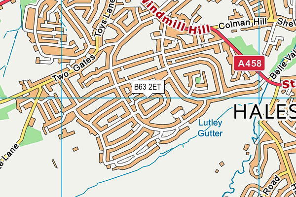 B63 2ET map - OS VectorMap District (Ordnance Survey)