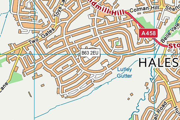 B63 2EU map - OS VectorMap District (Ordnance Survey)