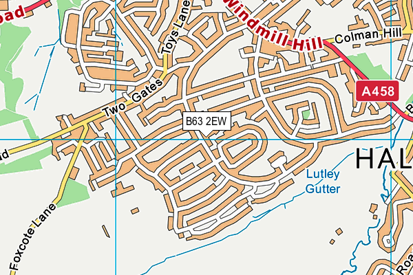 B63 2EW map - OS VectorMap District (Ordnance Survey)