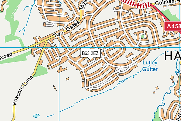 B63 2EZ map - OS VectorMap District (Ordnance Survey)